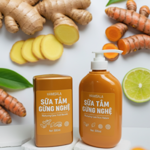 Sữa Tắm Thảo Dược Gừng Nghệ Hamisala 500g